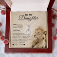 thumbnail image 1 of To My Daughter Gift From Dad, Proud To Be Your Father, Anniversary Gifts, Gold Alluring Necklace, 1 of 6