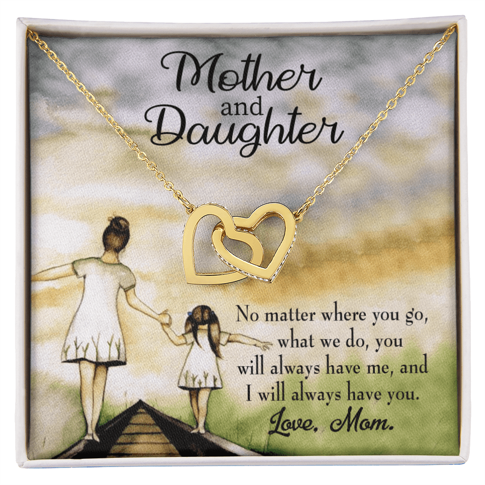 to My Daughter Mom and Daughter Best Friends Forever Inseparable Necklace