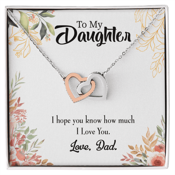 To My Daughter I Love You From Dad Inseparable Necklace