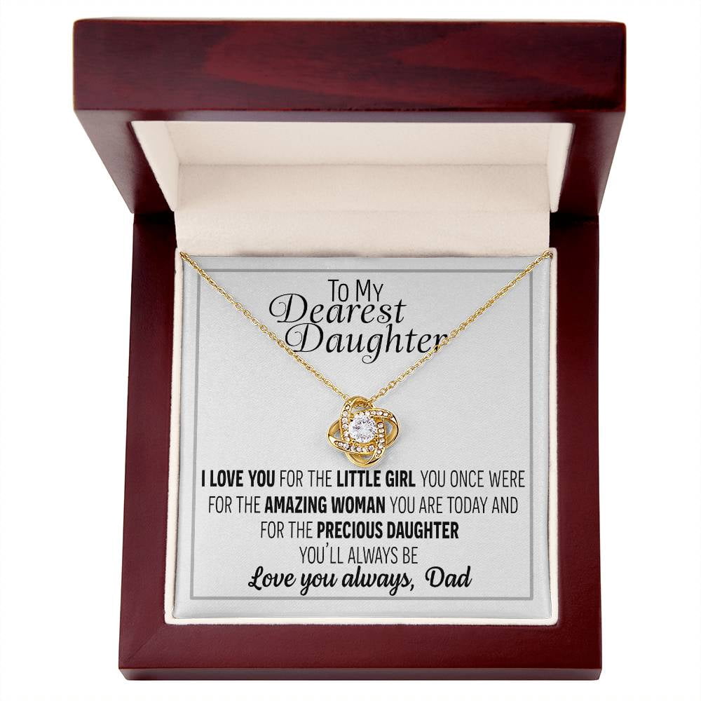 To My Daughter - I Love You Precious Daughter - Gift From Dad Necklace ...