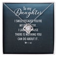 thumbnail image 1 of To My Daughter I Smile Because You're My Daughter Infinity Knot Necklace Message Card, 1 of 17