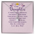 thumbnail image 1 of To My Daughter If There is One Person in This World Alluring Ribbon Necklace Message Card, 1 of 20