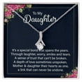 thumbnail image 1 of To My Daughter It's a Special Bond Alluring Ribbon Necklace Message Card, 1 of 20