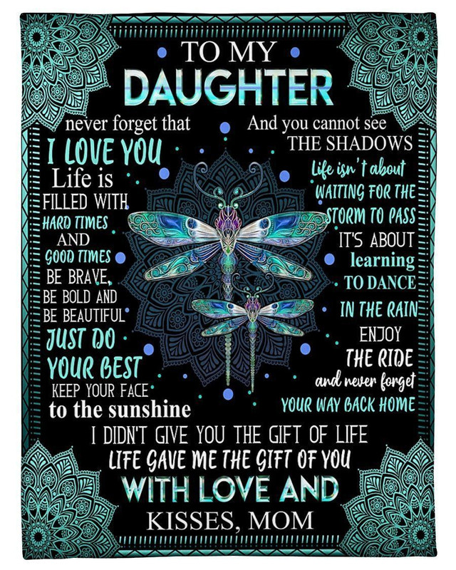 WEIMEILD Targa In Metallo Vintage Retrò Con Girasole - To My Daughter Life Gave Me The Gift Of You Love Mom, 20x30cm - 5