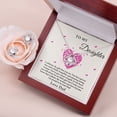 thumbnail image 1 of To My Daughter Love Dad Love Knot Earring & Necklace Set| Daughter Gift| Necklace and Earring Gift| Daughter Gift from Dad to Daughter, 1 of 2