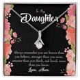thumbnail image 1 of To My Daughter Mom Daughter Always Alluring Ribbon Necklace Message Card, 1 of 20
