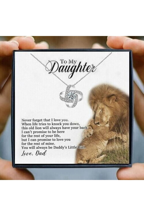 To My Daughter Necklace Father to Daughter Birthday Graduation Gift from Dad