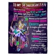 To My Daughter Never Feel That You Are Alone Blanket For Daughter
