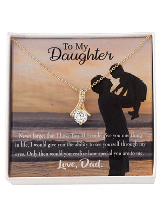 To My Partner Never Lose Hope Strength Alluring Ribbon Necklace Message  Card 