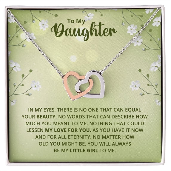 To My Daughter Nothing That Could Lessen My Love For You Inseparable Necklace