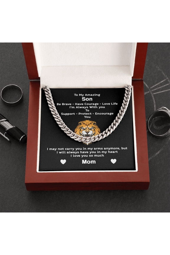 To My Daughter Remember Whose Daughter You Are and Straighten Your Crown Forever Love Necklace, White Forever Love Necklace