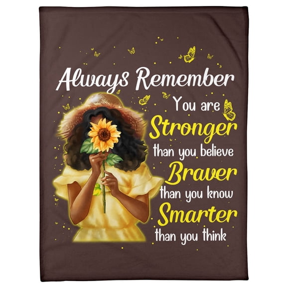 To My Daughter Remember You Are Smarter Than You Think Fleece Blanket Family, Birthday, Daughter, Gift, 30x40in Fleece Blanket