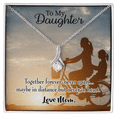thumbnail image 1 of To My Daughter Together Forever From Mom Alluring Ribbon Necklace Message Card, 1 of 20