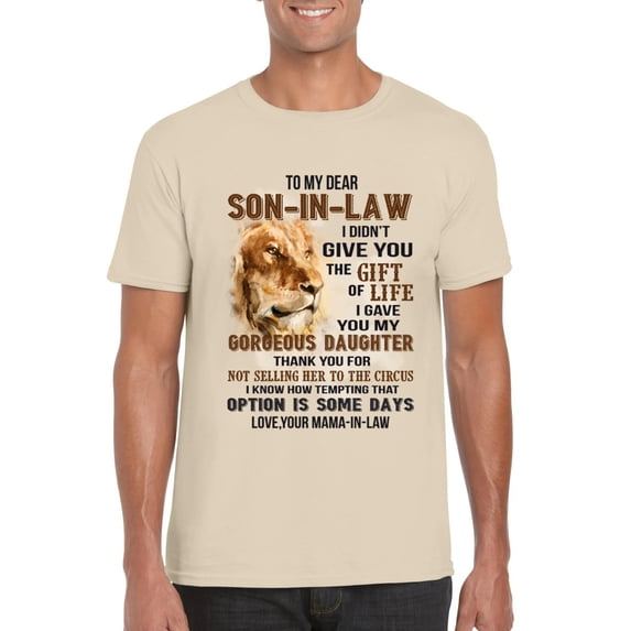 To My Dear Son In Law Funny Family Marriage Daughter Husb T-Shirt, for men & women, up to size 5XL