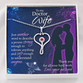 thumbnail image 1 of To My Doctor Wife Gift Necklace, Birthday Gift Necklace For Doctor wife, Anniversary Gift Necklace For Doctor Wife .From Husband, 1 of 7