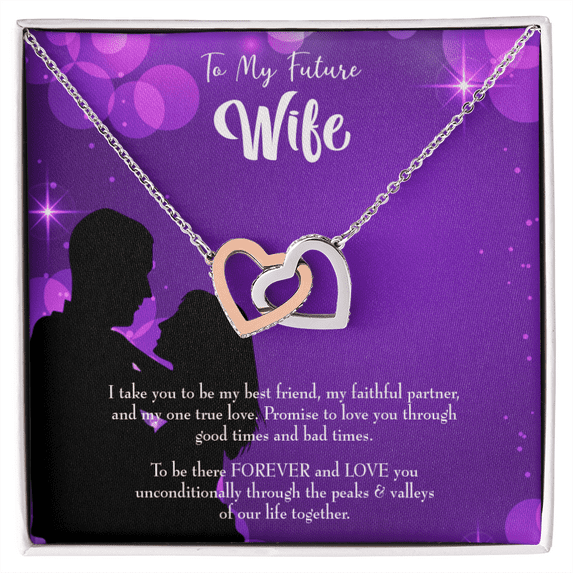 To My Fiancee Be There Forever Inseparable Necklace