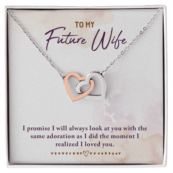 To My Fiancee I Promise Inseparable Necklace