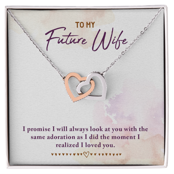 To My Fiancee I Promise Inseparable Necklace