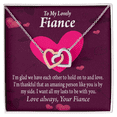 thumbnail image 1 of To My Fiancee I Want All My Lasts To Be With You Inseparable Necklace, 1 of 20