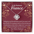 thumbnail image 1 of To My Fiancee I Want To Keep Loving You Infinity Knot Necklace Message Card, 1 of 17