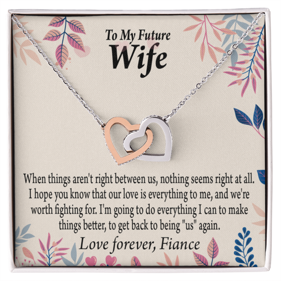 To My Fiancee I Will Make Everything Better Inseparable Necklace