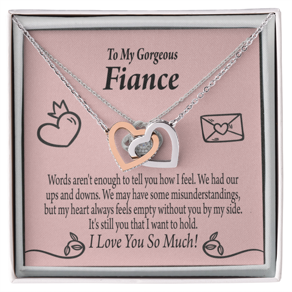 To My Fiancee Its You Inseparable Necklace