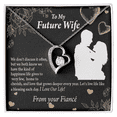thumbnail image 1 of To My Fiancee Love You Always Forever Necklace w Message Card, 1 of 20
