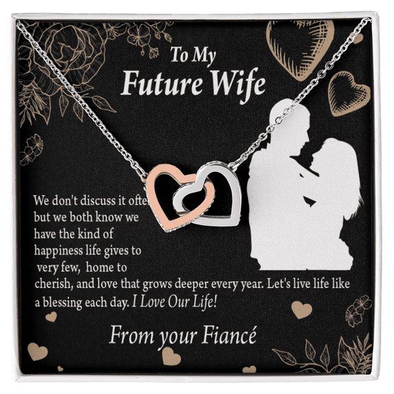 To My Fiancee Love You Always Inseparable Necklace