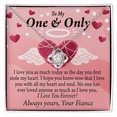 thumbnail image 1 of To My Fiancee Love You Infinity Knot Necklace Message Card, 1 of 17