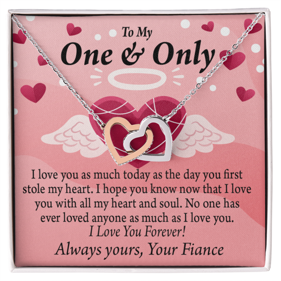 To My Fiancee Love You Inseparable Necklace