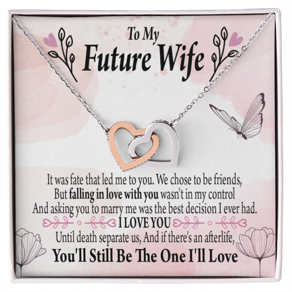 To My Fiancee The One Inseparable Necklace