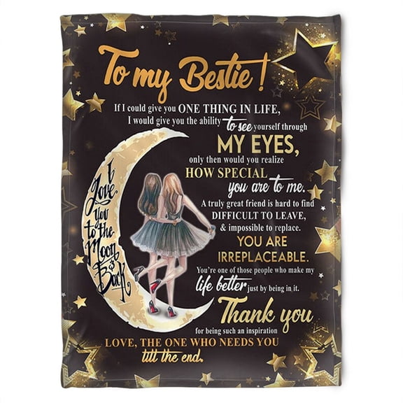 To My Friend Fleece Blanket How Special You Are To Me You Are Irreplaceable, Sister, Best Friend,, 50x60in Fleece Blanket