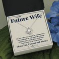 thumbnail image 1 of To My Future Wife Your Future Love Knot Necklace, Valentine Couple Gift, Anniversary Birthday Pendant Gift, Gift For Him, Gift For Her, Happy Father Day Mother Day Gift, 1 of 3