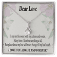 thumbnail image 1 of To My Girlfriend  Always and Forever Alluring Ribbon Necklace Message Card, 1 of 20