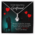 thumbnail image 1 of To My Girlfriend Forever and Always Alluring Ribbon Necklace Message Card, 1 of 20