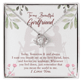 thumbnail image 1 of To My Girlfriend Forever my Soulmate Infinity Knot Necklace Message Card, 1 of 17