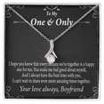 thumbnail image 1 of To My Girlfriend  Girlfriend To More Amazing Times Together Alluring Ribbon Necklace Message Card, 1 of 20