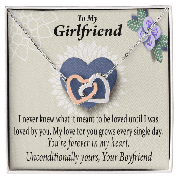 To My Girlfriend I Love You More Every Day Inseparable Necklace