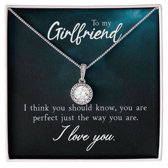 To My Girlfriend I Think You Should Know Eternal Hope Necklace Message Card