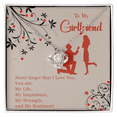 thumbnail image 1 of To My Girlfriend My Inspiration Infinity Knot Necklace Message Card, 1 of 17