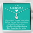 thumbnail image 1 of To My Girlfriend Necklace, Valentine Birthday Anniversary Girlfriend, Girlfriend Gift, Girlfriend, Necklace for Girlfriend, Gold Alluring Necklace, 1 of 6
