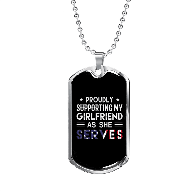 Boyfriend and girlfriend dog tags on sale