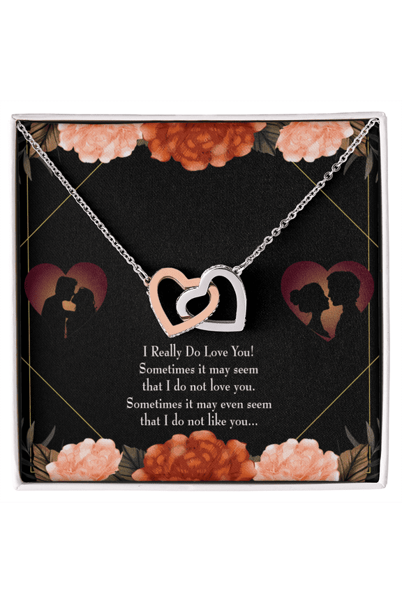To My Girlfriend Really Love You English Inseparable Necklace