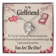 thumbnail image 1 of To My Girlfriend The One Forever Necklace w Message Card, 1 of 20