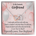 thumbnail image 1 of To My Girlfriend The Only One For Me Inseparable Necklace, 1 of 20