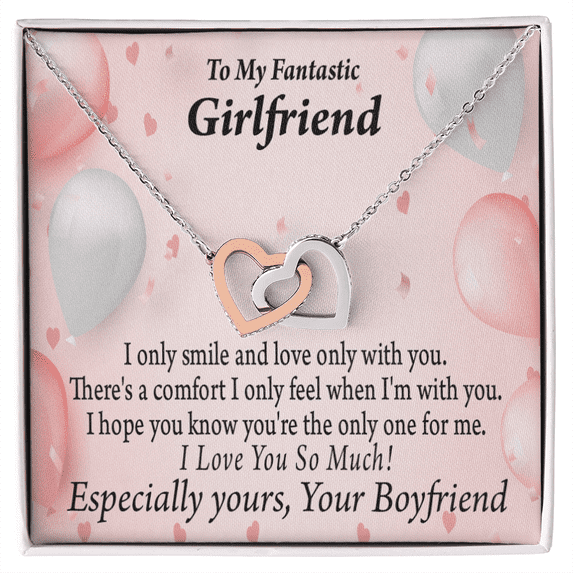 To My Girlfriend The Only One For Me Inseparable Necklace