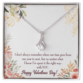 thumbnail image 1 of To My Girlfriend  Time Well Spent Alluring Ribbon Necklace Message Card, 1 of 20