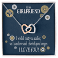 thumbnail image 1 of To My Girlfriend You Are Cherished Inseparable Necklace, 1 of 20