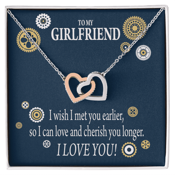 To My Girlfriend You Are Cherished Inseparable Necklace