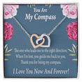 thumbnail image 1 of To My Girlfriend You Are My Compass Inseparable Necklace, 1 of 20
